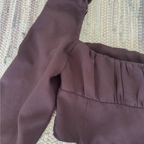 US4 Ariah Long Sleeve Top Black Princess Polly - Picture 8 of 8